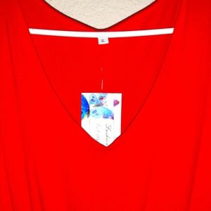 Red Body-Con Maxi Dress